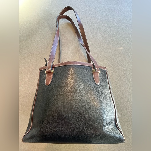 Vintage Bally Brown Woven Tote Bag. Good condition but zipper needs repair. - Picture 2 of 11